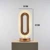 Oval Şeklinde Kristal LED Masa Lambası – Dokunmatik, 3 Renk Işık Modlu, Şarjlı Dekoratif Gece Lambası