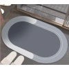 Oval Süper Emici Banyo Paspası 38*58 Cm