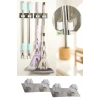 Pratik Organizer 4lü Yapışkanlı Fırça Paspas Mop Fırça Sabitleyici Ergonomik Alet Aparatı