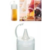 Şeffaf Kapaklı Sızdırmaz Yağlık Sosluk Şişesi Plastik Yağdanlık 400 ml AP-9028