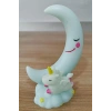 Sevimli Ay Ve Unicornlu Renk Değiştiren Gece Lambası Su Yeşili
