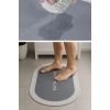 Sihirli Süper Su Emici Kaymaz Tabanlı Oval Paspas 40*60 cm