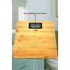 Techfit Bambu Banyo Baskülü Yüksek Hassasiyetli Darbelere Dijital Dayanıklı Terazi Tf 1065 M