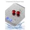 TF 1002 Hassas Ölçümlü  Maksimum 5 Kg Kapasiteli Led Ekran Platin Dijital Mutfak Tartısı