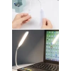 USB Girişli 14 Ledli 3 Kademeli Dokunmatik Masa/Kitap Okuma Lambası Ledi Beyaz