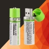 USB Şarjlı 1450mAh AA 1.2V Lityum Kalem Pil – 2’li Set, Tekrar Şarj Edilebilir Uzun Ömürlü Dönüştürülebilir Batarya