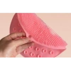 Yuvarlak Vantuzlu Banyo Sırt Kese Matı 26 Cm
