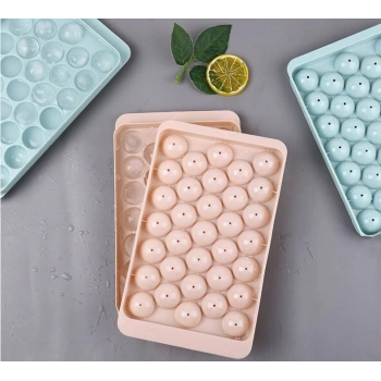 33 Hazneli Küre Buz Kalıbı Pembe