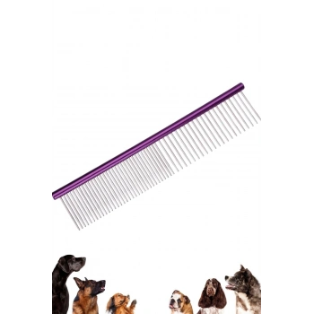 ® Parlak Metal Köpek Tarağı Renkli Pet Köpek Pire Tımar Tarağı Köpek Tüyü Tarama