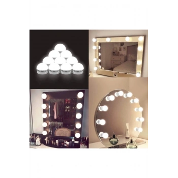 Hollywood Tarzı Lamba Makyaj Masası Banyo Aynası Aydınlatma Glrshop