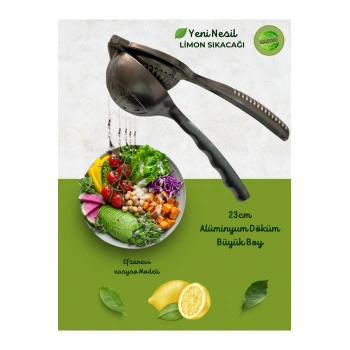 Döküm Limon Sıkacağı Gerçek Döküm Siyah