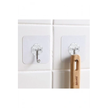 Kendınden Yapışkanlı Şeffaf Askı 5 Li Set