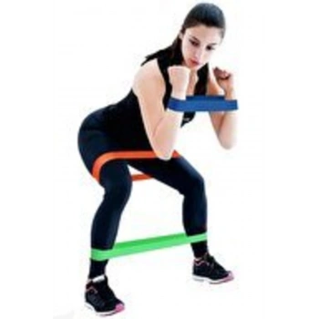 5 li Farklı Dirençte Aerobik Bandı Pilates Squat Çalışma Lastiği