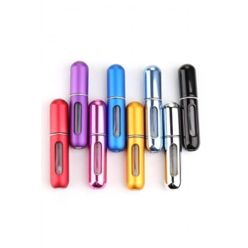 Doldurulabilir Mini Parfüm Şişesi Seyahat Cep Yedek Parfüm Şişesi 5 ml Parlak