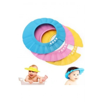 2 Adet Ayarlanabilir Çıtçıtlı Ince Köpük Bebek Banyo Deniz Güneş Şapkası