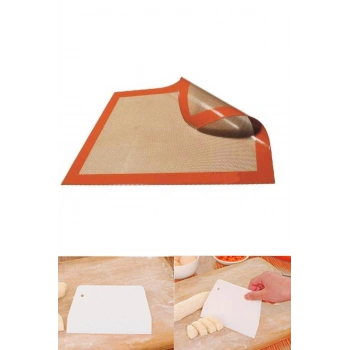 Iles Silikon Silpat, Hamur Açma Matı+hamur Kesici