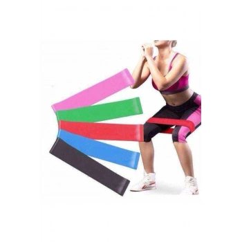 Aerobik Bant 5li Pilates Yoga Bandı