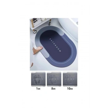 Sihirli Su Emici Oval Banyo Paspası