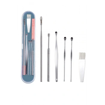 Kulak Temizleyici Çelik Paslanmaz 6lı Set