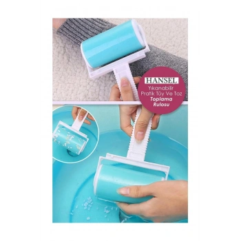 Pratik Silikon Yıkanabilir Pratik Tüy Ve Toz Toplama Rulosu Aparatı | Hayvan Toz Tüy Temizleyici