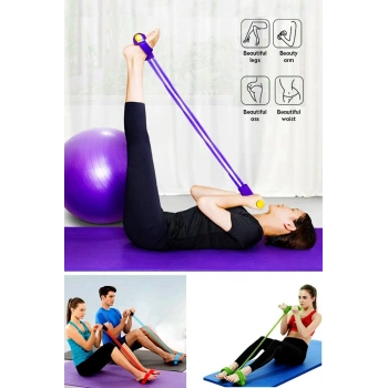 Karın Kol Kalça Ayak Tüm Vücut Şekillendirme Fitness Aerobik Body Trimmer 4 Lastikli Lisansl Orjinal