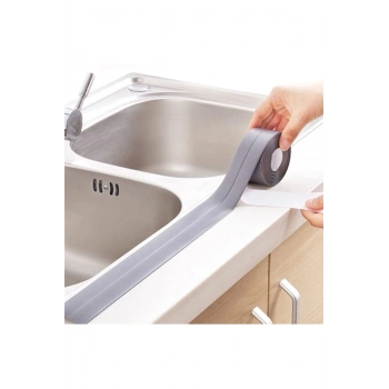 Gri Su Sızdırmaz Banyo Mutfak Lavabo Küvet Izolasyon Şerit Bant