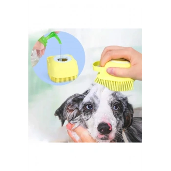 Şampuan Hazneli Kedi Köpek Yıkama Kesesi