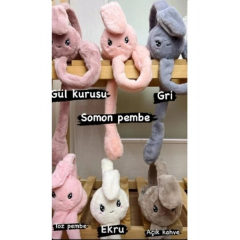 Peluş Hareketli Tavşan Kulaklık Standart