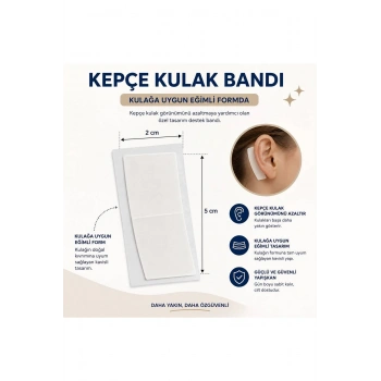Şeffaf Çift Taraflı Kepçe Kulak Düzeltme Bandı, Kulak Bandı, Kepçekulak Bandı, Çocuk Kulak Bandı