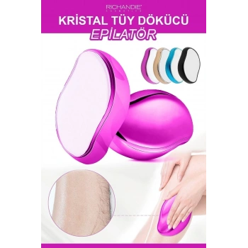 Kristal Tüy Dökücü Ağda Epilatör Crystal Eraser Epilasyon Aleti Tüy Silgisi Tüy Alıcı Fiziksel Pembe