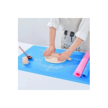 30*40 cm Hamur Matı Silikon Ölçekli Kullanımı Kolay Hamur Açma Matı
