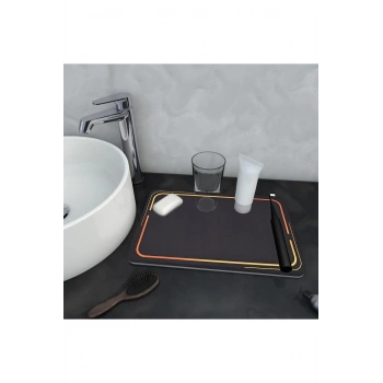 Osso Su Emici Banyo Düzenleyici Duş Şampuan Sabun Bardak Diş Fırçası Altlığı Düzenleyici Sunum Matı