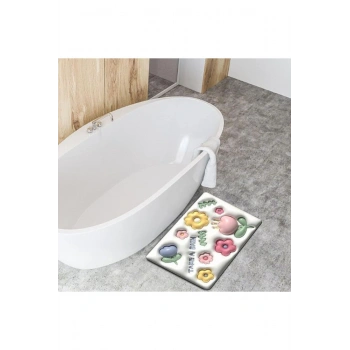 Ultra Emici 3d Banyo Paspası Sihirli Su Emici Kaymaz Tabanlı Paspas