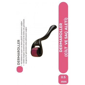 Titanyum Uçlu 540 İğneli Derma Roller 0.5 MM İğne Saç Sakal Çıkarma Tarağı