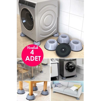 KGürültü Engelleyici Kaymaz Titreşim Önleyici Ayak Pedleri Çamaşır Makinesi Stoper 12 Li Set