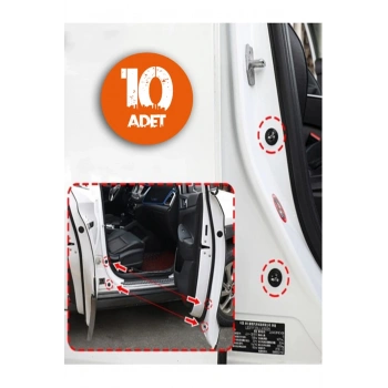 10lu Araç Kapısı Çarpma Ses Ve Darbe Önleyici Silikon Ped