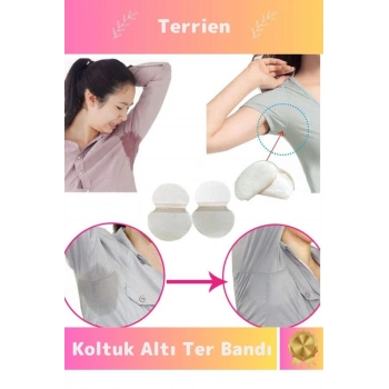 Deluxe Seri 12 Adet Koltuk Altı Ter Bandı Koku Önleyici Ped Emici Özellik Islaklık Önleyici