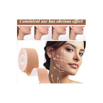Yüz Kaldırma Ve Kırışıklıklar Için Kinezyo Ten Rengi Bant 3cm (1 ADET)