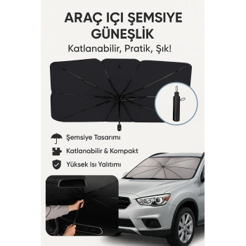Oto Güneşlik Güneşten Uv Işınlarından Koruyucu Oto Cam Şemsiyelik Oto Güneşlik