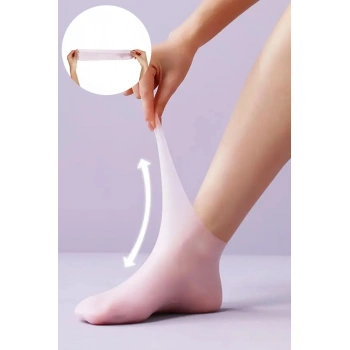 Silikon Ayak Nemlendirici Jel Çorap Patik Çatlak Önleyici Koruyucu Patik Ayak Çorabı 1 Çift