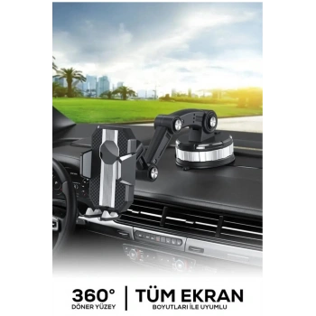 Jel Vantuzlu Cama Takılabilen Güçlü 360 Derece Dönebilen Ayarlanabilir Araç Içi Vantuzlu Telefon