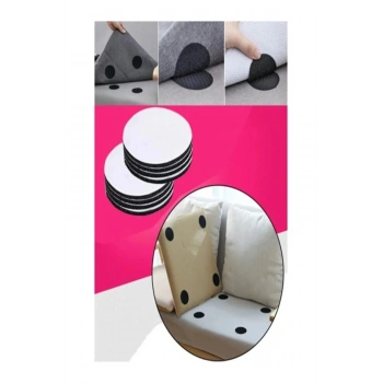 Pratik 10 Adet Halı Kilim Minder Nevresim Örtü Kaydırmaz Cırt Bant Seti Yapışkanlı Halı