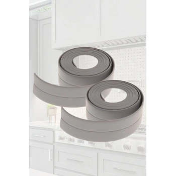 2 Adet Gri Su Sızdırmaz Banyo Mutfak Lavabo Küvet Izolasyon Şerit Bant