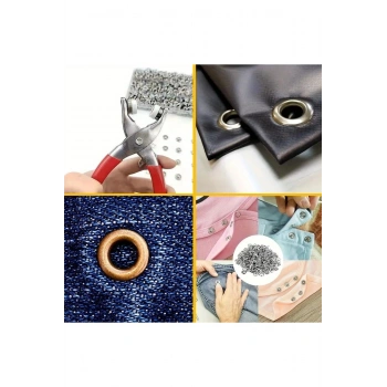 Metal 200 pcs Çıtçıt ve Pense Seti Makinesi Bebek Elbise Çıtçıt Montaj Seti
