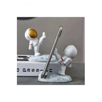 Astronot Telefon Tutucu Modelleri, Cep Telefonu Standı, Masa Dekarasyonu