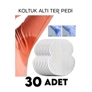 30 Adet Koltuk Altı Ter Pedleri Ter Emici Etiketler Görünmez Rahat Ter Pedleri Koltuk Altı Ter Bandı