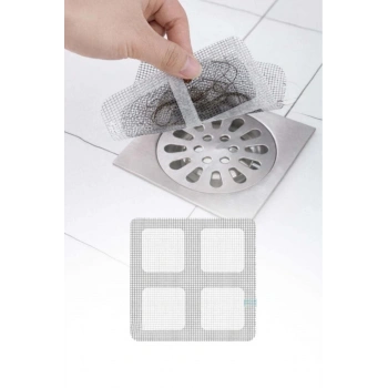 1 Adet Kendinden Yapışkanlı Gider Kapatıcı Pislik Tutucu Banyo Gider Kapağı Çok Amaçlı Çelik Bant