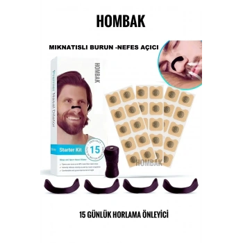 Horlama Önleyici Mıknatıslı Burun Bandı 30lu Set, Premium Horlama Azaltıcı Estetik Siyah Dilatör