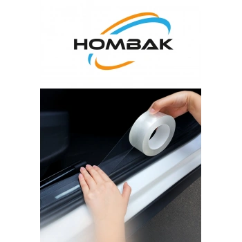 Şeffaf Tampon Çamurluk Bagaj Kapı Eşiği Koruyucu Şerit Eşik Koruma Bandı Şeffaf 5mt x 5cm