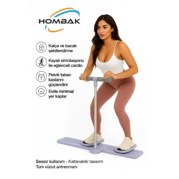 Bacak Güçlendirme Egzersiz Aleti Vücut Sıkılaştırma Kayak Makinesi Kardiyo Pilates Yoga Fitness